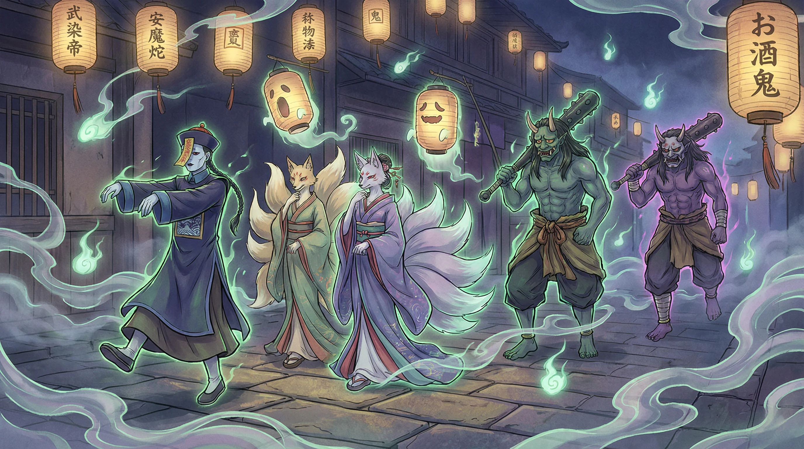 百鬼夜行 - 动漫人物桶动漫人物漫画图片 中日鬼怪动漫